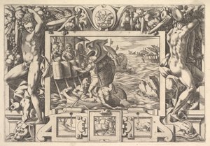 Aeëtes sammelt die Glieder von Absyrtes, 1563 von Rene Boyvin