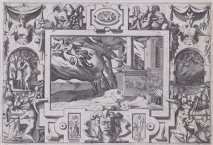 Medea flieht vor Jason von Rene Boyvin