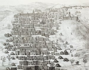 Ansicht der Stadt Timbuktu, Mali