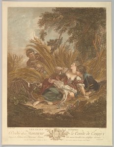 Die überraschten Liebenden, 18. Jahrhundert von Rene Gaillard