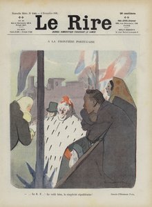 An der portugiesischen Grenze. Illustration für Le Rire