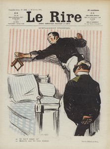 Ministerielle Umzüge. Illustration für Le Rire von Rene George Hermann Paul
