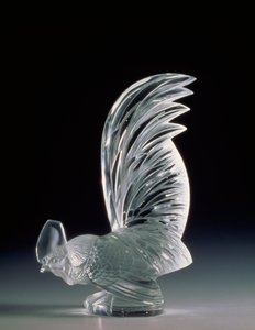 Coq Nain (kleiner Bantam) Kühlerfigur von Rene Jules Lalique