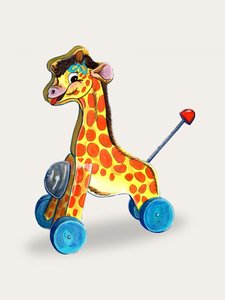 Fröhliche Giraffe Ziehspielzeug
