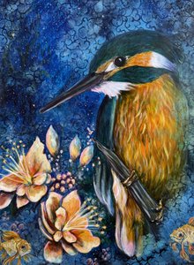 Mystischer Eisvogel Blüte