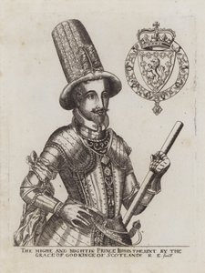 König James VI. von Schottland von Renold (after) Elstrack