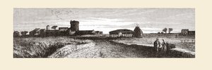Die Landschaft bei Ostia, Rom, Italien im späten 19. Jahrhundert. Aus Italienische Bilder von Rev. Samuel Manning, veröffentlicht um 1890. von Reverend Samuel Manning