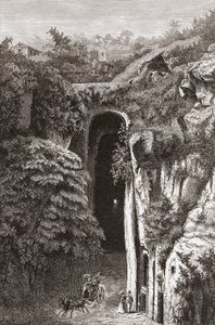 Virgils Grab, Neapel, Süditalien im späten 19. Jahrhundert. Aus Italienische Bilder von Rev. Samuel Manning, veröffentlicht um 1890. von Reverend Samuel Manning