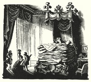 Hans Christian Andersen: Die echte Prinzessin (Lithografie) von Rex (after) Whistler