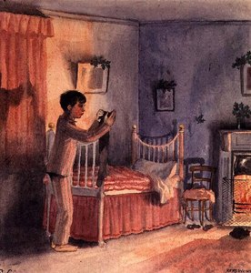 Der Weihnachtsstrumpf, ca. 1921 von Rex Whistler