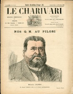 Titelblatt von „The Charivari“, Satirisch in Farben von Ricardo Flores