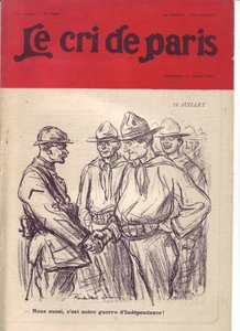 Illustration von Ricardo Flores (1878-1918) für das Cover von Le Cri de Paris