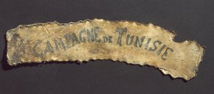 Menschliche Haut mit tätowierter Inschrift, Französisch von John Pardon
