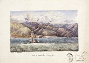 Stadt Santa Cruz, Blick vom Wasser, Teneriffa, 22. Mai von John Pardon