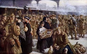 Victoria Station, Erster Weltkrieg, Abfahrt nach Frankreich