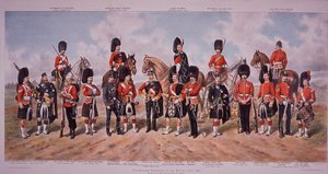 Schottische Regimenter der britischen Armee im Jahr 1895