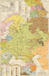 Andree, Richard. Volkerkarte von Russland. 1881 A von Richard Andree