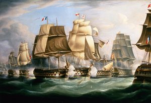 Die Schlacht von Trafalgar, 21. Oktober 1805, Mittagszeit