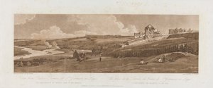 Blick von der Palastterrasse in St. Germain en Laye; Das Aquädukt von Marli in der Ferne 1803; Platte 16 aus Ansichten in Paris, das Emanuel-Volumen Nachzeichnung der Platte, B1981.25.2625 von Richard Banks Harraden