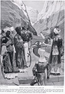 Die Briten nehmen Aden in Besitz, Illustration aus 