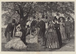 Eine Gartenparty im Marlborough House von Richard Caton Woodville junior