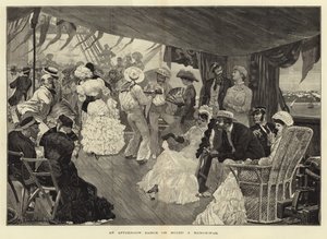 Ein Nachmittagstanz an Bord eines Kriegsschiffs von Richard Caton Woodville junior