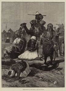 Bashi-Bazouks auf dem Marsch, ein Halt zum Gebet
