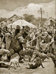 Bärenhetze in sächsischen Zeiten, Illustration aus 