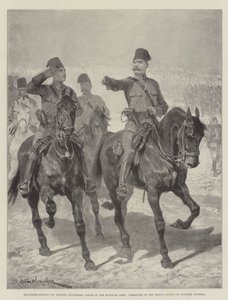 Brigadegeneral Sir Herbert Kitchener, Sirdar der ägyptischen Armee, Kommandeur der Truppen auf dem Vormarsch nach Dongola
