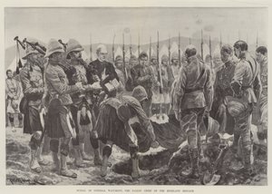 Beerdigung von General Wauchope, dem gefallenen Anführer der Highland Brigade von Richard Caton Woodville junior