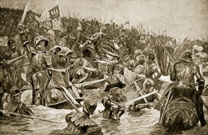 Die Schlacht von Towton, Illustration aus 