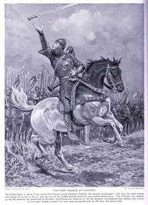 Der erste Angriff bei Hastings, 1920er Jahre von Richard Caton Woodville junior