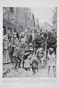 Die Bestrafung eines betrügerischen Bäckers, Illustration aus 