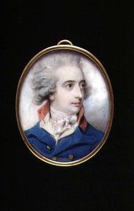 Porträtminiatur von Generalmajor William, Viscount Fielding, c.1790