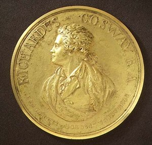Porträtmedaille des Künstlers