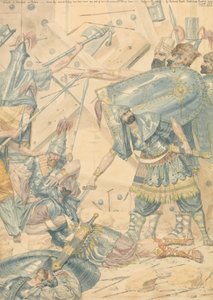 Tod von Abimelech in Thebez von Richard Dadd
