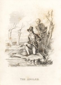 Das Skelett des Todes und der Angler (1827, Gravur)