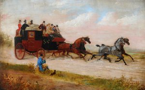 Leeds Royal Mail Coach, ca. 1875