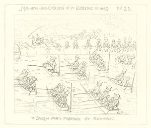 1849, Der Sport des Stocherfischens bei Richmond