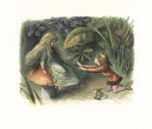 Elfenprinz von einer Fee auf einem Pilz abgewiesen von Richard Doyle