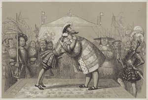Feld des Goldenen Tuchs (Aquatinta) von Richard Doyle