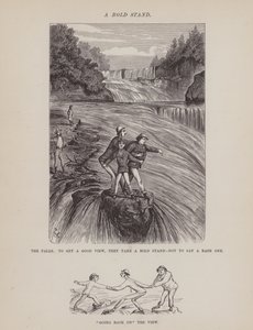 Seite aus The American Tour of Messrs Brown, Jones and Robinson (Gravur) von Richard Doyle