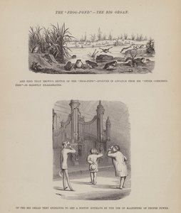 Seite aus Die amerikanische Tour von Messrs Brown, Jones und Robinson von Richard Doyle