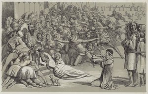 Übergabe von Calais (Aquatinta) von Richard Doyle