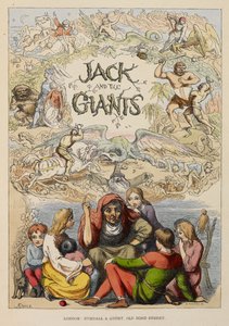 Illustrierte Titelseite, die eine alte Person zeigt, die Kindern Geschichten erzählt. von Richard Doyle