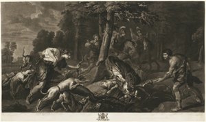 Die kalydonische Eberjagd, aus der Houghton-Galerie von Richard Earlom