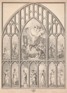 Das Westfenster der Kapelle, New College Oxford