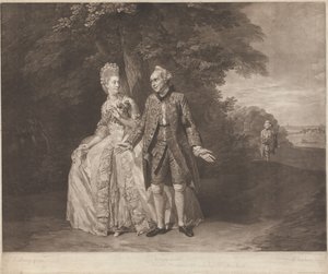 Thomas King und Sophia Baddeley in „Die heimliche Ehe“ von Richard Earlom