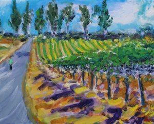 Ein Spaziergang im Weinland, Napa von Richard Fox