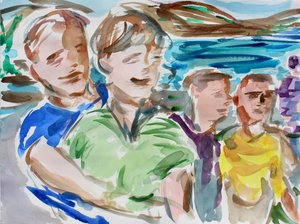 An der Bucht, 2020 von Richard Fox